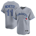 BIPIHUC T.Blue Jays #11 Bo Bichette Player Gray Home Limited Stitched Jerseys