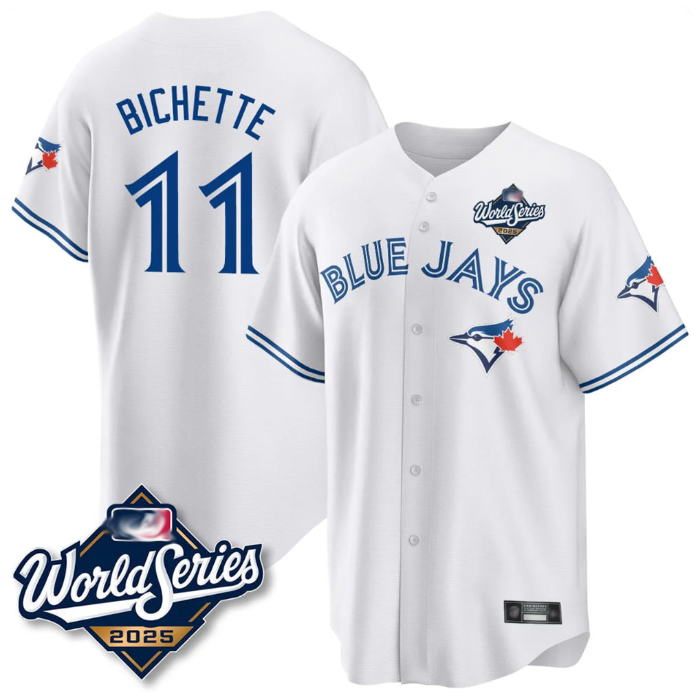 BIPIHUC T.Blue Jays #11 Bo Bichette Player White 2025 World Series Game Stitched Jerseys