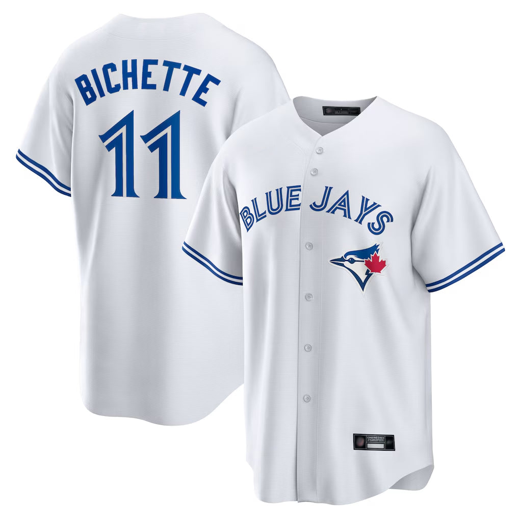 BIPIHUC T.Blue Jays #11 Bo Bichette Player White Home Limited Stitched Jerseys