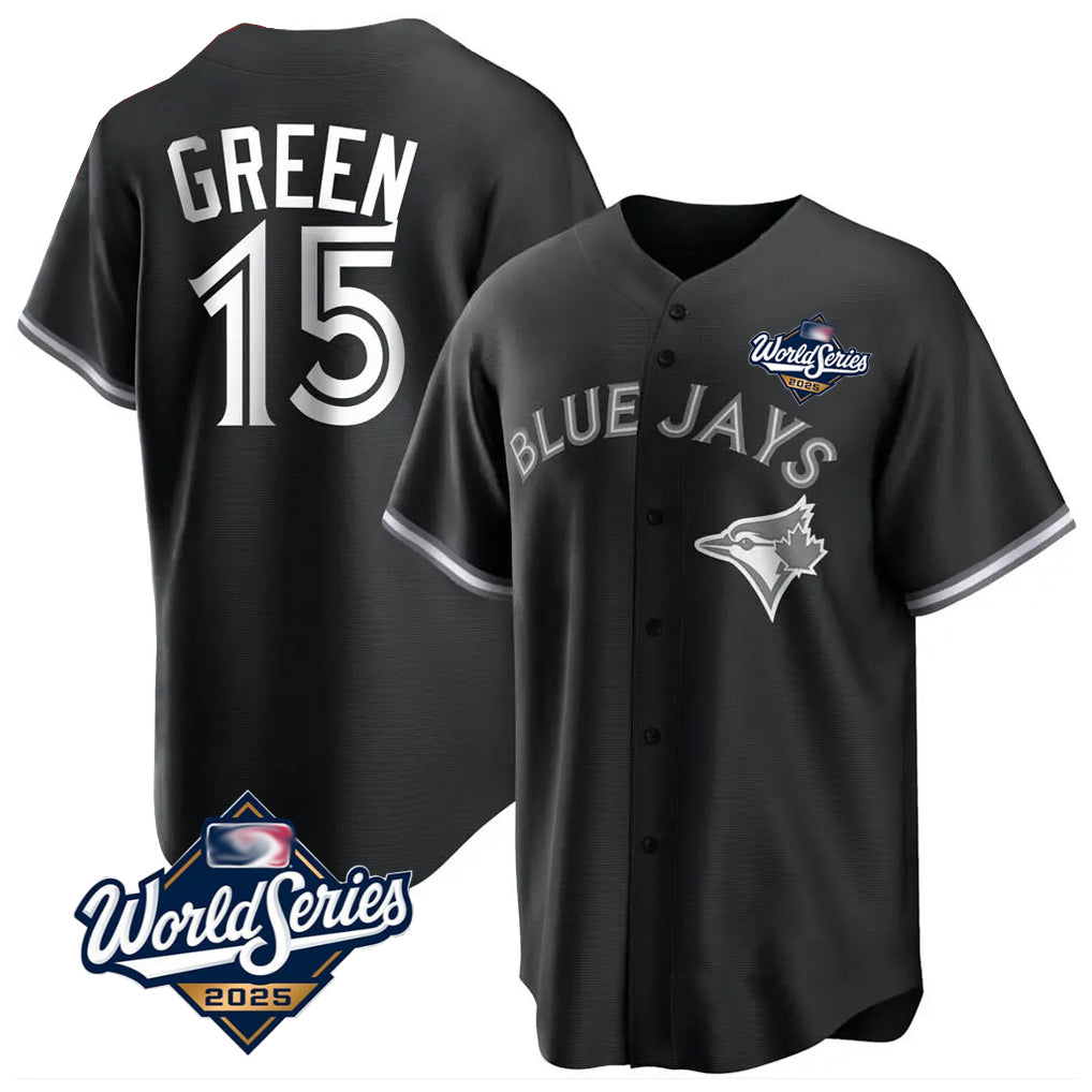 BIPIHUC T.Blue Jays #15 Chad Green Player Black 2025 World Series City Connect Limited Stitched Jerseys
