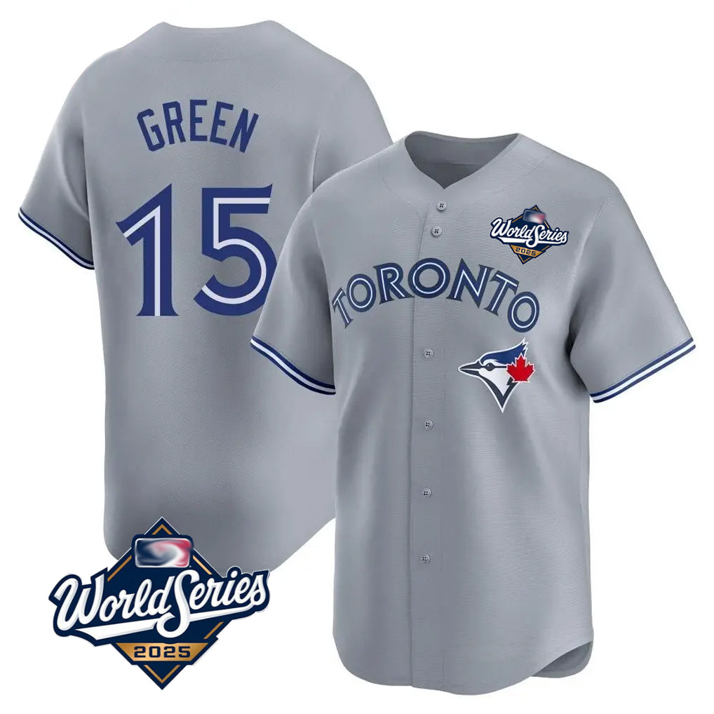BIPIHUC T.Blue Jays #15 Chad Green Player Gray 2025 World Series Home Limited Stitched Jerseys