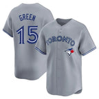 BIPIHUC T.Blue Jays #15 Chad Green Player Gray Home Game Stitched Jerseys