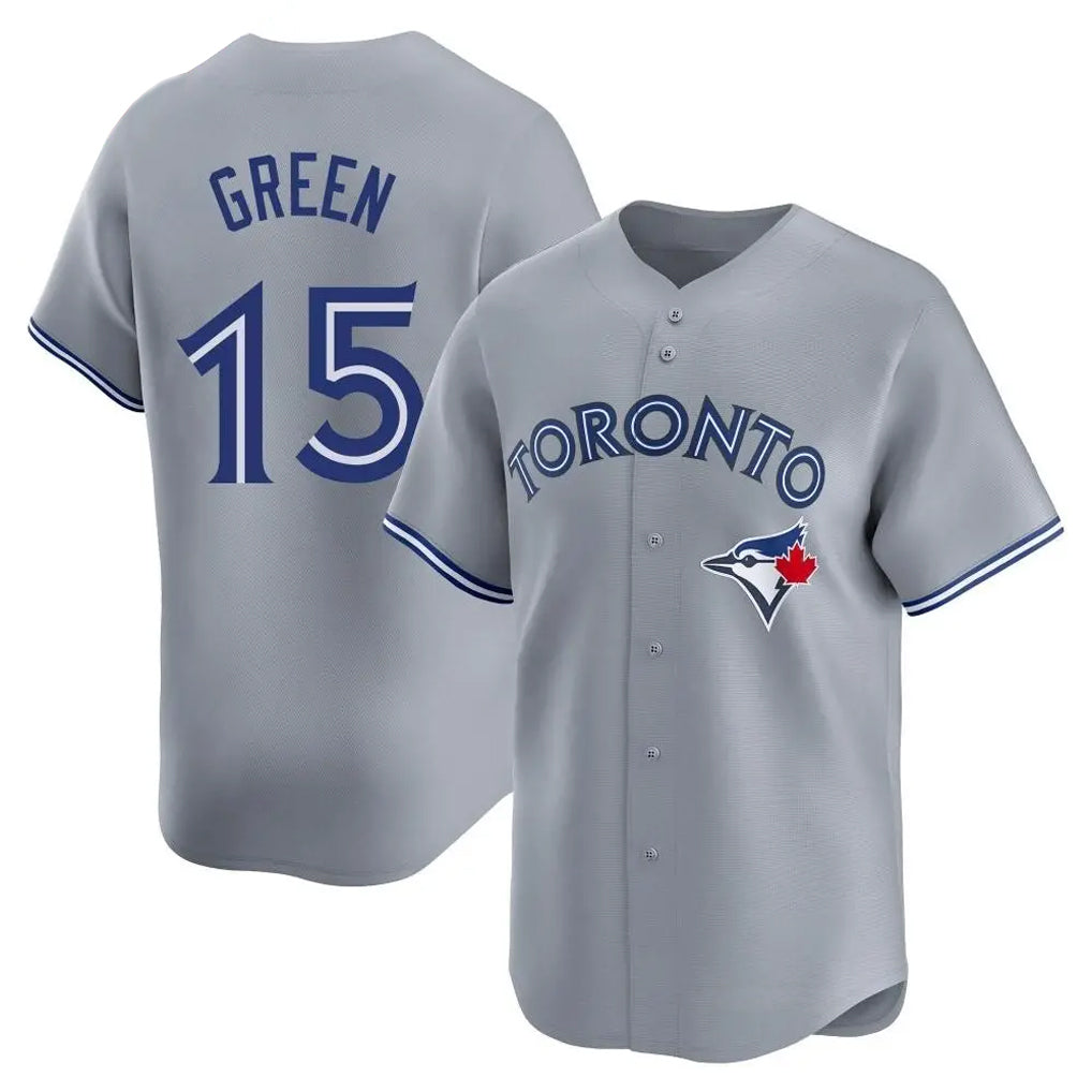 BIPIHUC T.Blue Jays #15 Chad Green Player Gray Home Game Stitched Jerseys