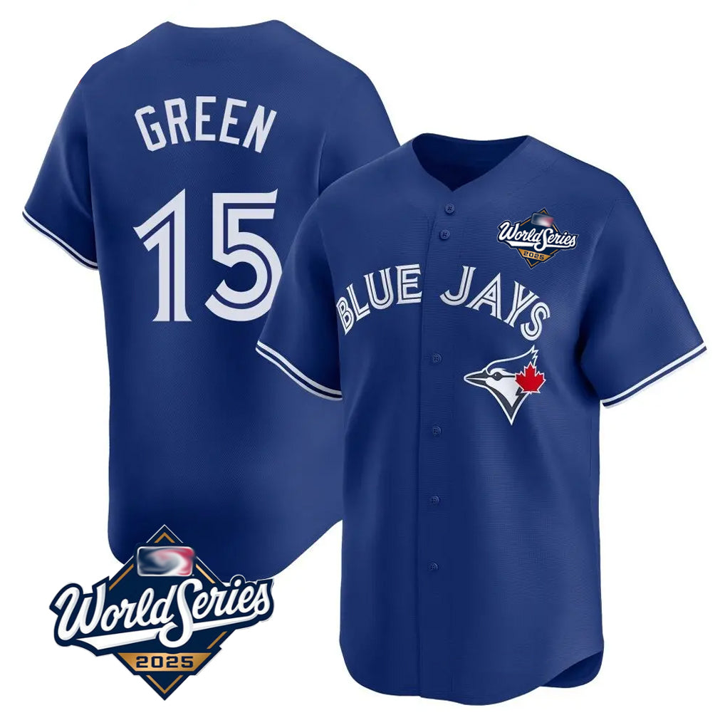 BIPIHUC T.Blue Jays #15 Chad Green Player Royal 2025 World Series Limited Stitched Jerseys