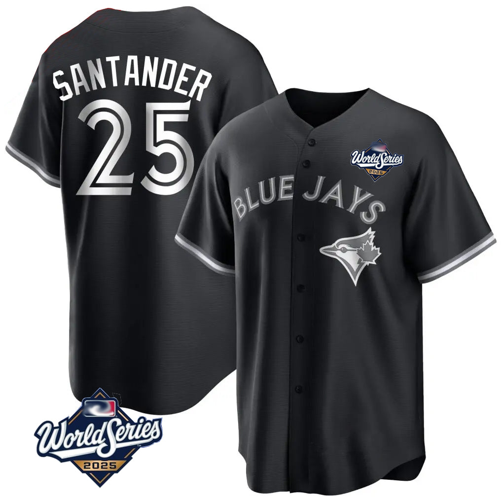 BIPIHUC T.Blue Jays #25 Anthony Santander Player Black 2025 World Series City Connect Limited Stitched Jerseys