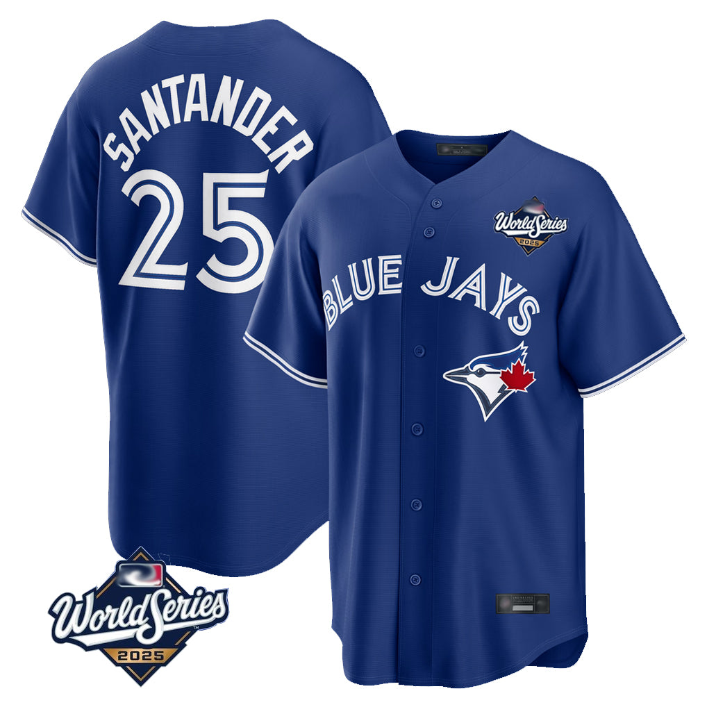 BIPIHUC T.Blue Jays #25 Anthony Santander Player Navy 2025 World Series Home Limited Stitched Jerseys
