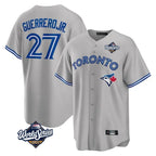 BIPIHUC T.Blue Jays #27 Vladimir Guerrero Jr Player Gray 2025 World Series Stitched Jersey