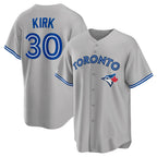 BIPIHUC T.Blue Jays #30 Alejandro Kirk Player Gray Home Game Stitched Jerseys