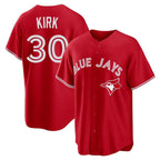 BIPIHUC T.Blue Jays #30 Alejandro Kirk Player Red Home Game Stitched Jerseys