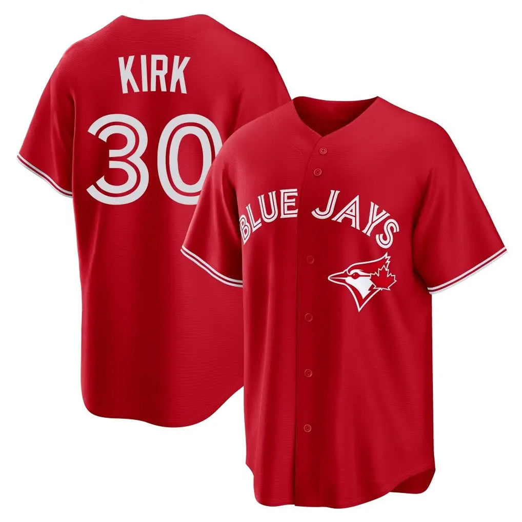 BIPIHUC T.Blue Jays #30 Alejandro Kirk Player Red Home Game Stitched Jerseys