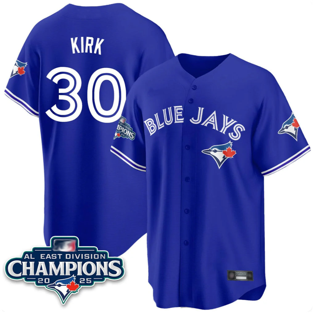 BIPIHUC T.Blue Jays #30 Alejandro Kirk Player Royal AL East Division All Stitched Jerseys