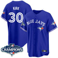 BIPIHUC T.Blue Jays #30 Alejandro Kirk Player Royal AL East Division All Stitched Jerseys