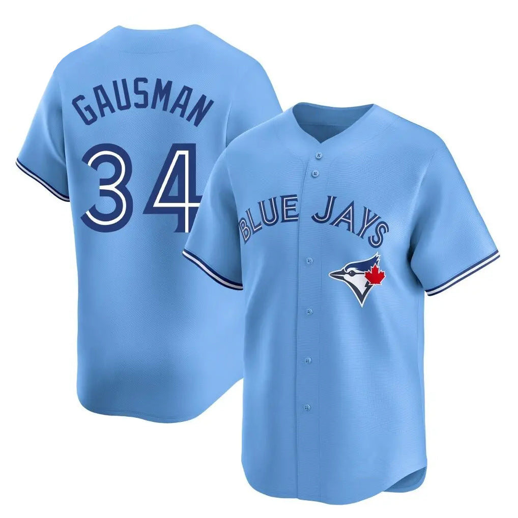 BIPIHUC T.Blue Jays #34 Kevin Gausman Player Blue Home Limited Stitched Jerseys