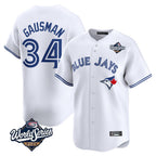 BIPIHUC T.Blue Jays #34 Kevin Gausman Player White 2025 World Series Home Limited Stitched Jerseys