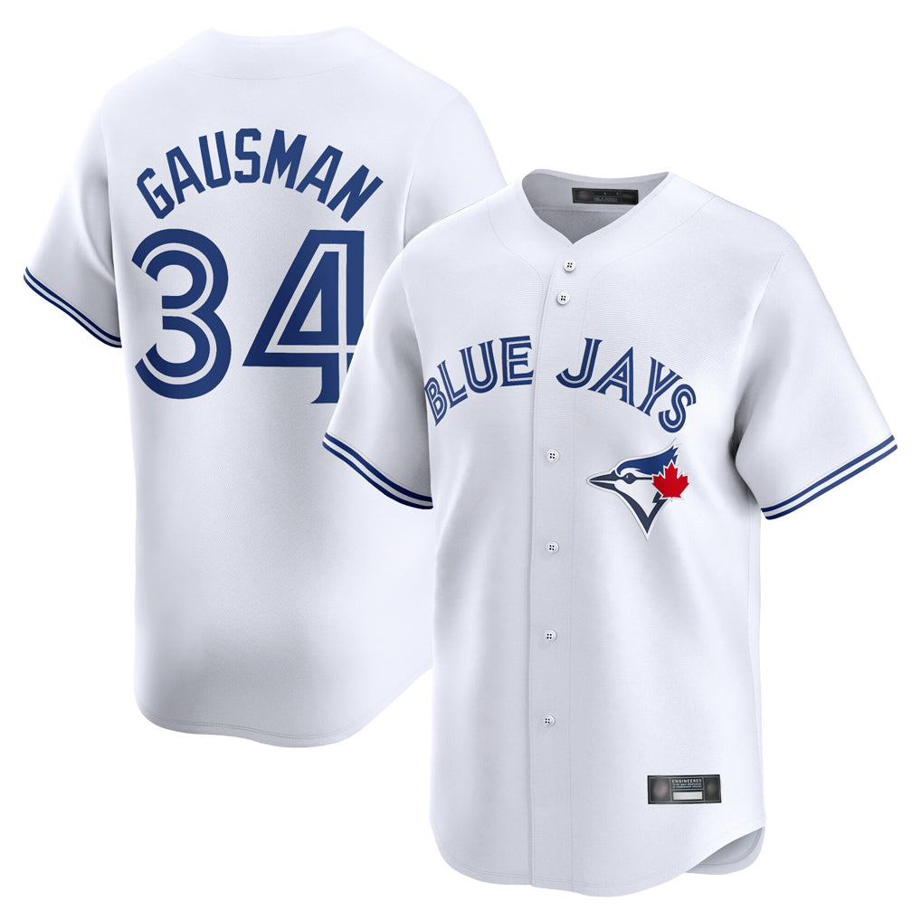 BIPIHUC T.Blue Jays #34 Kevin Gausman Player White Home Limited Stitched Jerseys