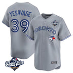 BIPIHUC T.Blue Jays #39 Trey Yesavage Player Gray 2025 American League Limited All Stitched Jerseys