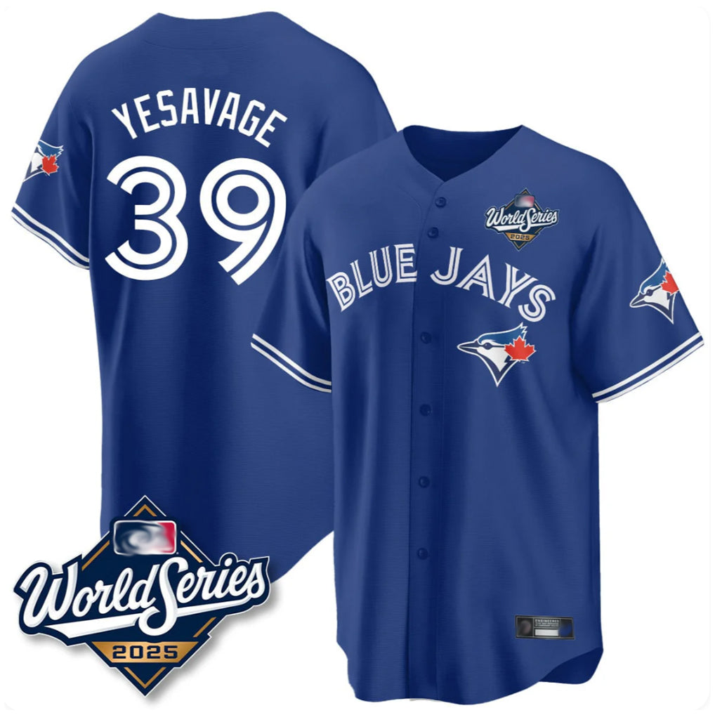 BIPIHUC T.Blue Jays #39 Trey Yesavage Player Royal 2025 World Series Limited All Stitched Jerseys
