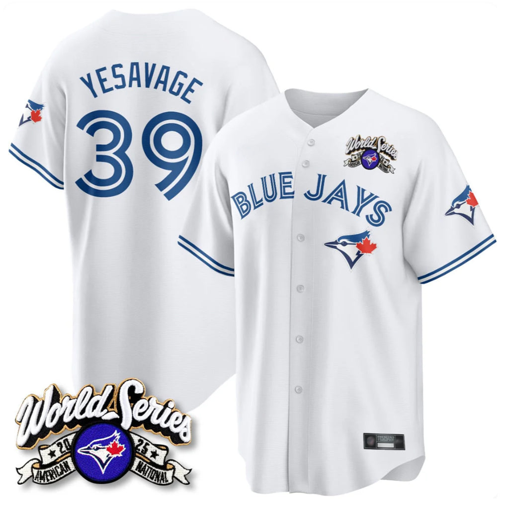 BIPIHUC T.Blue Jays #39 Trey Yesavage Player White 2025 American League Limited All Stitched Jerseys