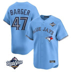 BIPIHUC T.Blue Jays #47 Addison Barger Player Blue 2025 World Series Limited Stitched Jerseys