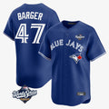 BIPIHUC T.Blue Jays #47 Addison Barger Player Navy 2025 World Series Limited Stitched Jerseys
