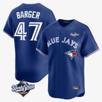 BIPIHUC T.Blue Jays #47 Addison Barger Player Navy 2025 World Series Limited Stitched Jerseys