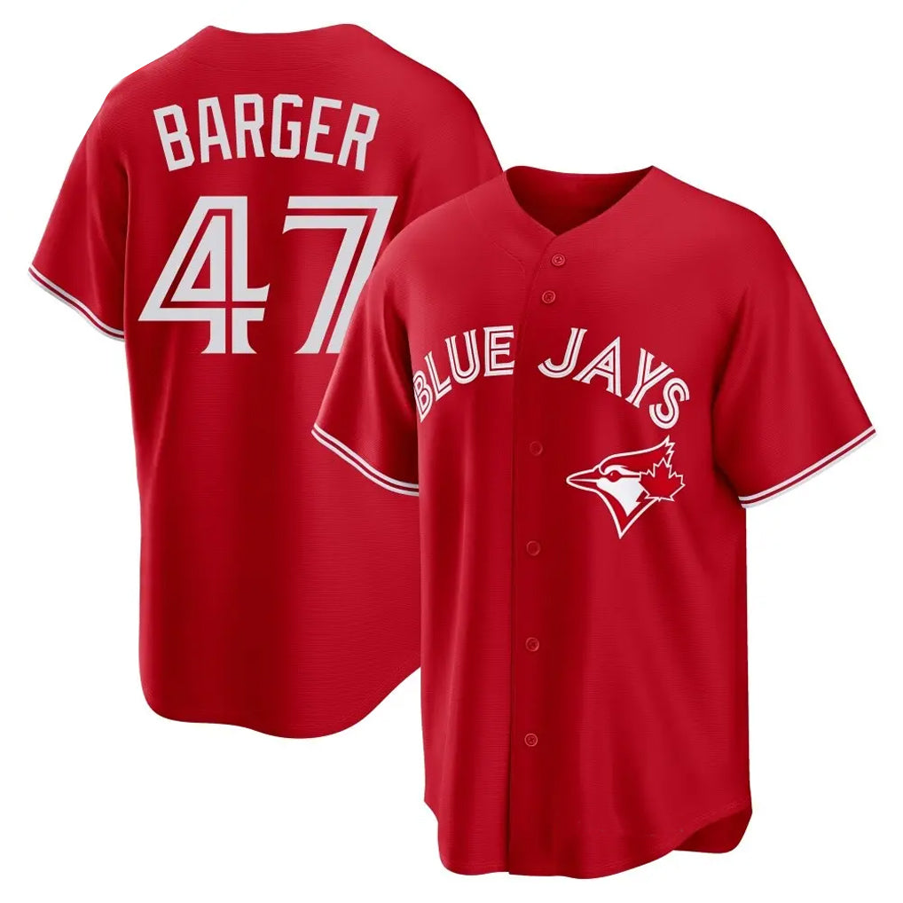 BIPIHUC T.Blue Jays #47 Addison Barger Player Red Home Limited Game Stitched Jerseys