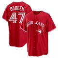 BIPIHUC T.Blue Jays #47 Addison Barger Player Red Home Limited Game Stitched Jerseys