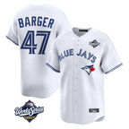 BIPIHUC T.Blue Jays #47 Addison Barger Player White 2025 World Series Limited Stitched Jerseys