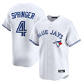 BIPIHUC T.Blue Jays #4 George Springer Player White Home Limited Stitched Jerseys