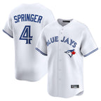 BIPIHUC T.Blue Jays #4 George Springer Player White Home Limited Stitched Jerseys
