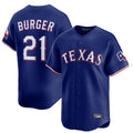 BIPIHUC T.Rangers #21 Jake Burger Player Royal Home Limited Stitched Jerseys