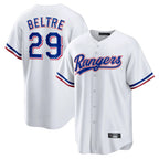 BIPIHUC T.Rangers #29 Adrian Beltre Player White Home Game Stitched Jerseys