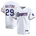 BIPIHUC T.Rangers #29 Adrian Beltre Player White Home Limited Stitched Jerseys