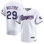 BIPIHUC T.Rangers #29 Adrian Beltre Player White Home Limited Stitched Jerseys