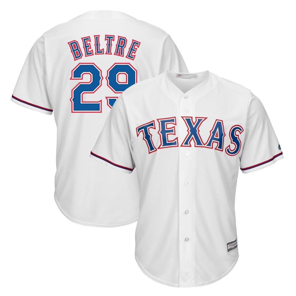 BIPIHUC T.Rangers #29 Adrian Beltre Player White Majestic Home Cool Stitched Jerseys