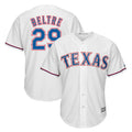 BIPIHUC T.Rangers #29 Adrian Beltre Player White Majestic Home Cool Stitched Jerseys
