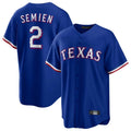 BIPIHUC T.Rangers #2 Marcus Semien Player Royal Home Game Stitched Jerseys