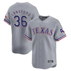 BIPIHUC T.Rangers #36 Wyatt Langford Player Gray Home Limited Stitched Jerseys