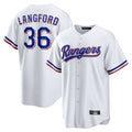 BIPIHUC T.Rangers #36 Wyatt Langford Player White Home Game Stitched Jerseys