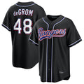 BIPIHUC T.Rangers #48 Jacob deGrom Player Black 2026 Out Fashion Replica Stitched Jerseys