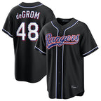 BIPIHUC T.Rangers #48 Jacob deGrom Player Black 2026 Out Fashion Replica Stitched Jerseys