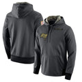 BIPIHUC TB.Buccaneers  Blank Player Gray Salute to Service Sideline Performance Pullover Hoodies Home Game Stitched Jerseys