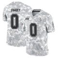 BIPIHUC TB.Buccaneers #0 Yaya Diaby Player Arctic Camo Limited Salute To Service Home Game Stitched Jerseys
