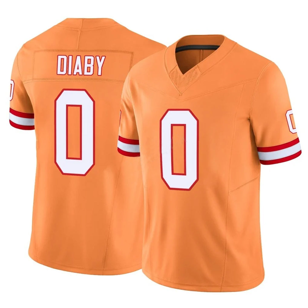 BIPIHUC TB.Buccaneers #0 Yaya Diaby Player Orange Limited Vapor F.U.S.E. Home Game Stitched Jerseys