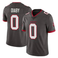 BIPIHUC TB.Buccaneers #0 Yaya Diaby Player Pewter Limited Alternate Vapor Home Game Stitched Jerseys
