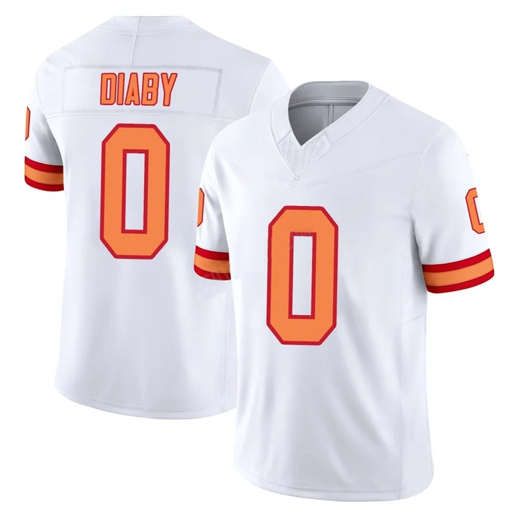 BIPIHUC TB.Buccaneers #0 Yaya Diaby Player White Limited '76 Vapor F.U.S.E. Home Game Stitched Jerseys