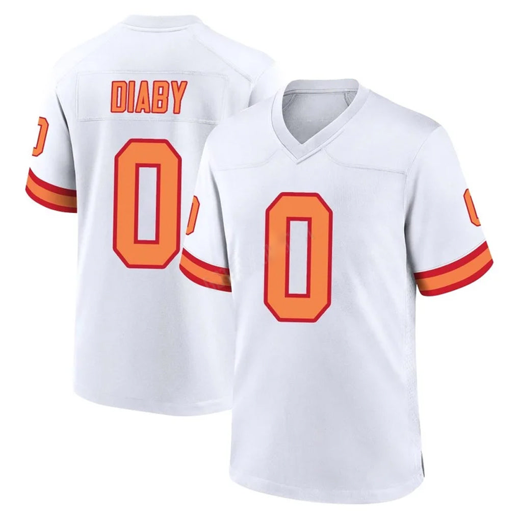 BIPIHUC TB.Buccaneers #0 Yaya Diaby Player White '76 Home Game Stitched Jerseys
