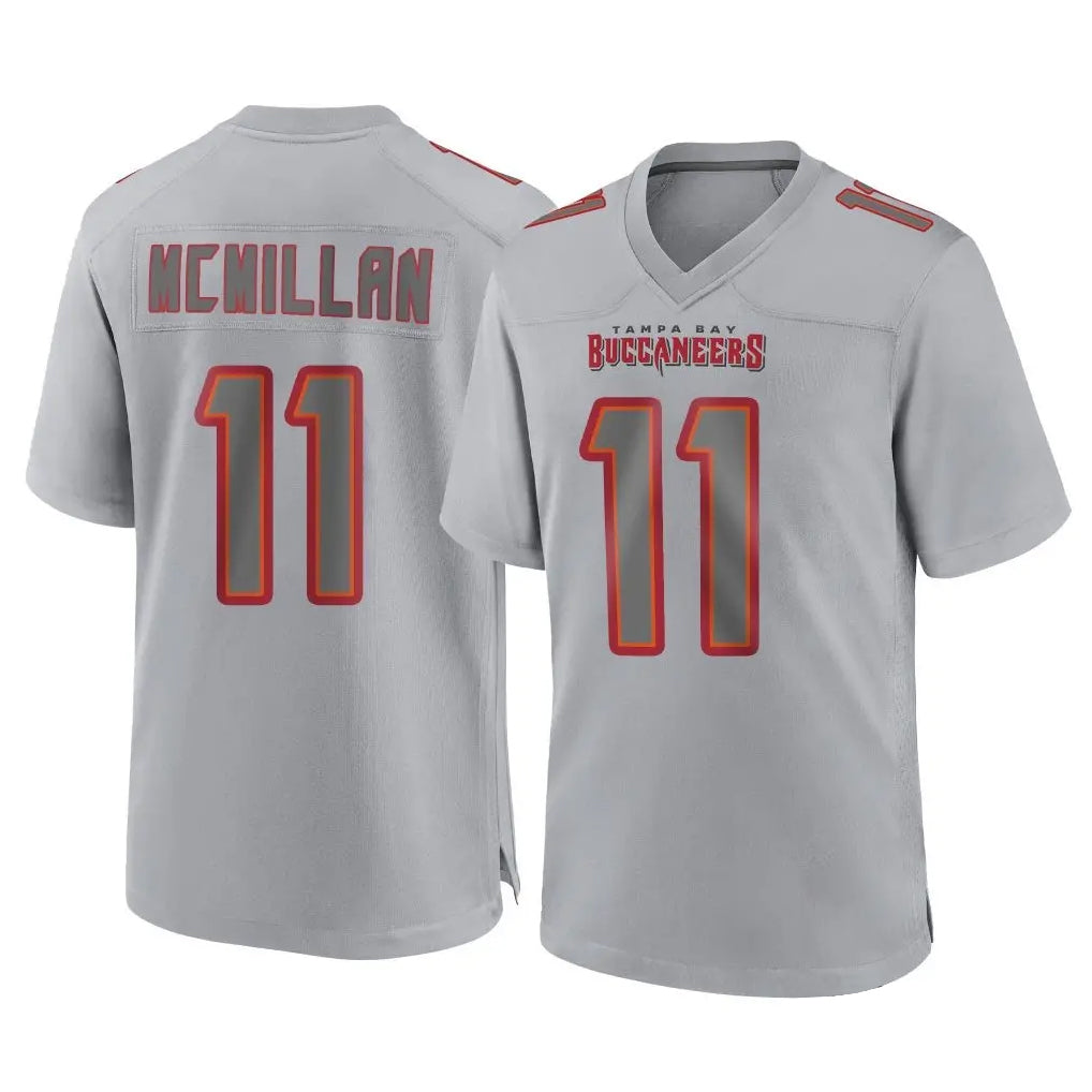 BIPIHUC TB.Buccaneers #11 Jalen McMillan Player Gray Atmosphere Fashion Home Game Stitched Jerseys