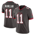 BIPIHUC TB.Buccaneers #11 Jalen McMillan Player Pewter Limited Alternate Vapor Home Game Stitched Jerseys
