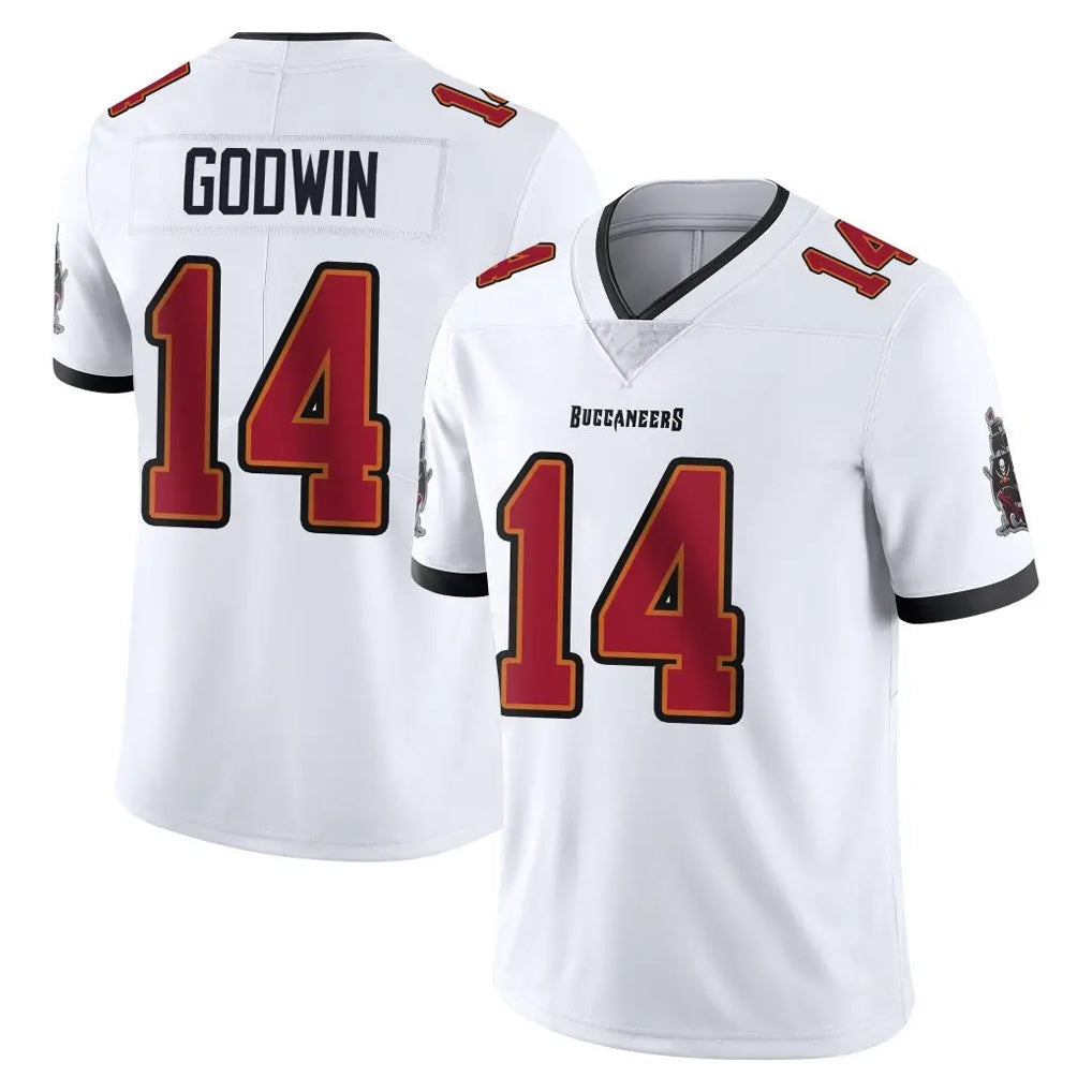 BIPIHUC TB.Buccaneers #14 Chris Godwin Jr. Player White Limited Vapor Untouchable Home Game Stitched Jerseys